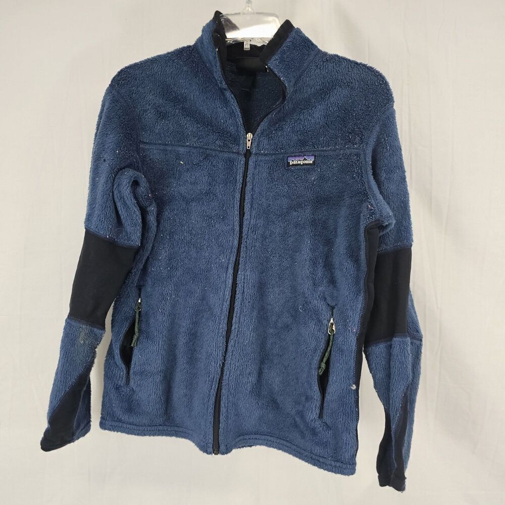 Vintage Patagonia Regulator R2 Fleece Jacket Navy Made in USA Women's Medium